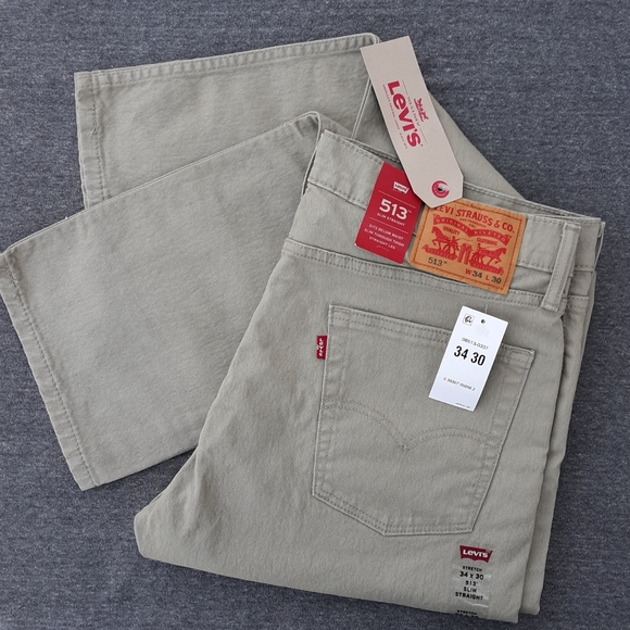 Levi's Other - Levi's 513 Slim Straight Jeans Beige